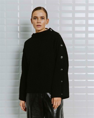 Ines WBL Rib Strik - Black